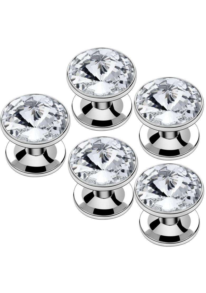 Hawson Crystal Cuff Links and Studs Set for Mens Tuxedo Shrit Accessories - Indya