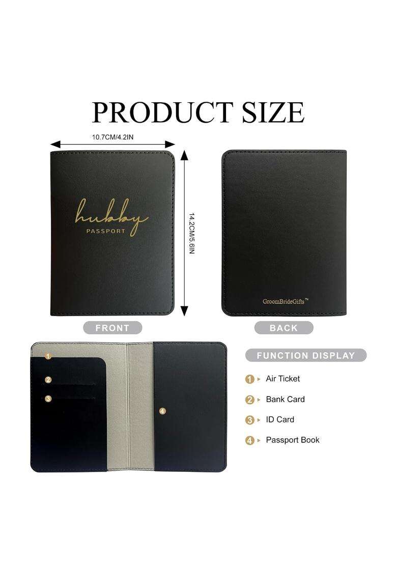 Mr and Mrs Gifts Matching Passport Holders for Bride and Groom Mr and Mrs Gold Foil Logo Honeymoon Travel - Indya
