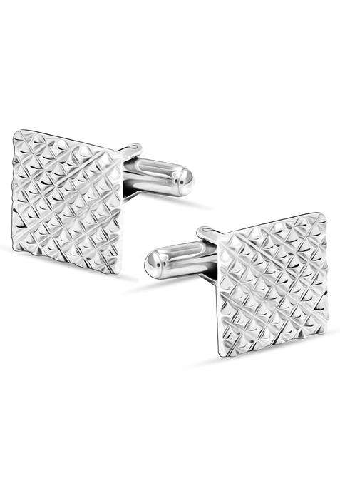 Lecalla 925 Sterling Silver Cufflinks for Men Classic Shirts Accessories Cufflinks Gifts for Son Dad