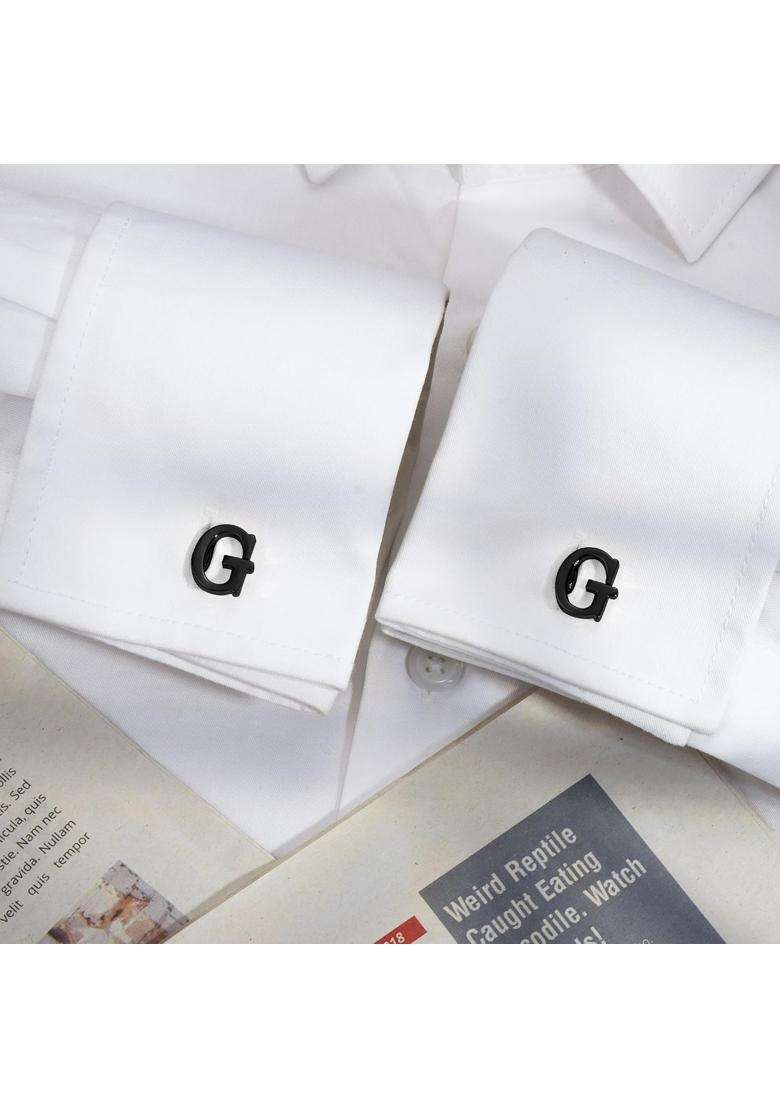 Hawson Cufflinks for Men and Men a Z Initial 18K Gold or Silver Tone Cufflinks for Business Wedding Shirt - Indya
