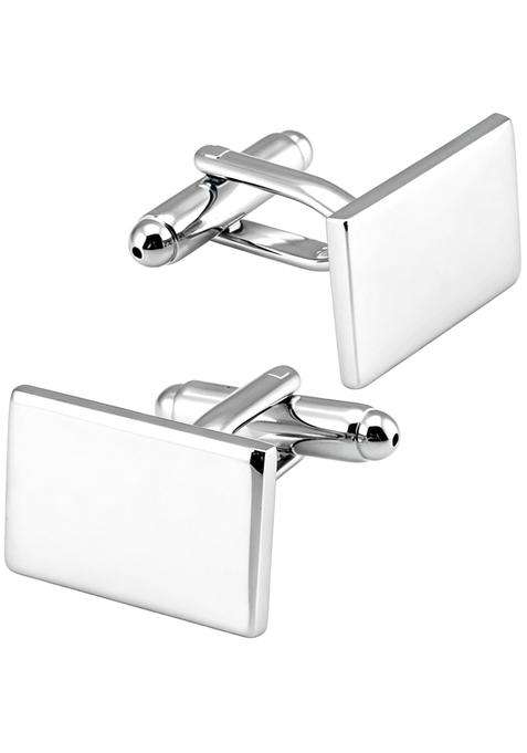 Jonwo Classic Rectangle Stainless Steel Mens Cufflinks in Gift Box Classic Tuxedo Shirt Cuff Link for Wedding