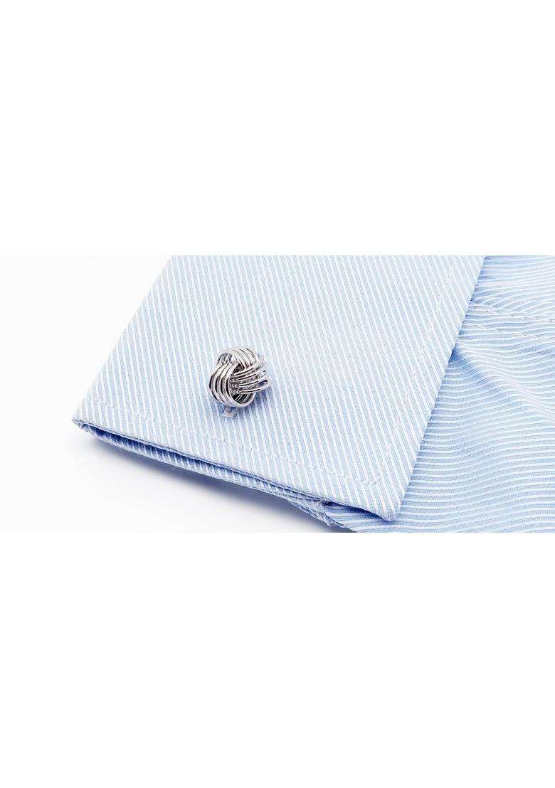 Jonwo Twist Knot Cufflinks in Gift Case Cuff Links for Men Lady Daily Shirt Buttons Business Wedding Gift - Indya