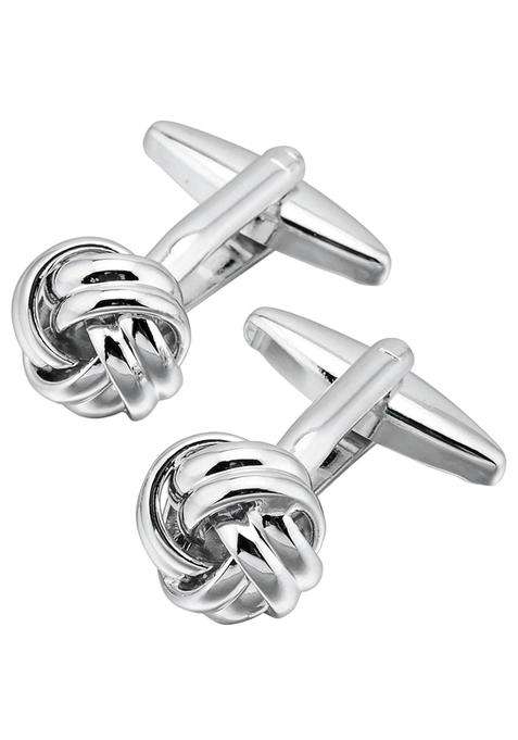 Jonwo Lady Mens Cuff Links for French Silver Knot Tuxedo Shirt Stainless Brass Metal Shirt Buttons Cufflinks