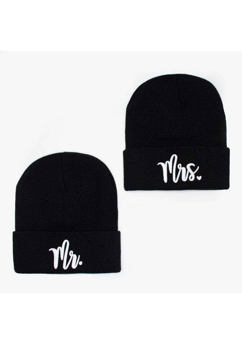 Caiyunlian 2Pcs Mr and Mrs Hats for Men Women Bride Groom Hats Set Embroidered Cotton Baseball Caps Wedding - Indya