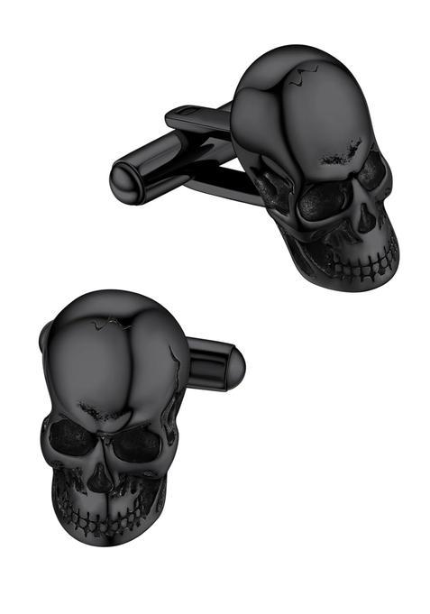 Faithheart Black Mens Cufflinks Norse Viking Tuxedo Shirt Cuff Links