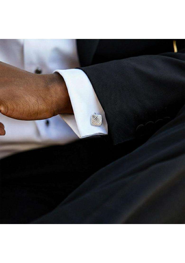 Truesilver ACPL 925 Sterling Silver Mens Square Cufflinks - Indya