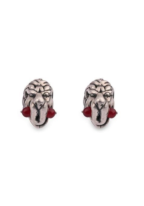 The Sparkle SHOP Ancient Man Face Round Cuff Links for Men 925 Sterling Silver Formal Wear Accessory