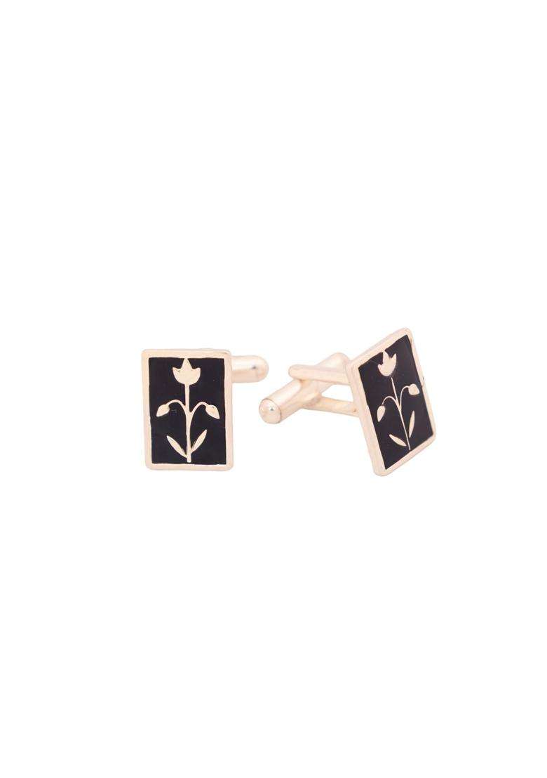 Shyle 925 Sterling Silver Cufflinks for Men Pure Silver 925 Elephant Motif Formal Shirt Cufflinks - Indya