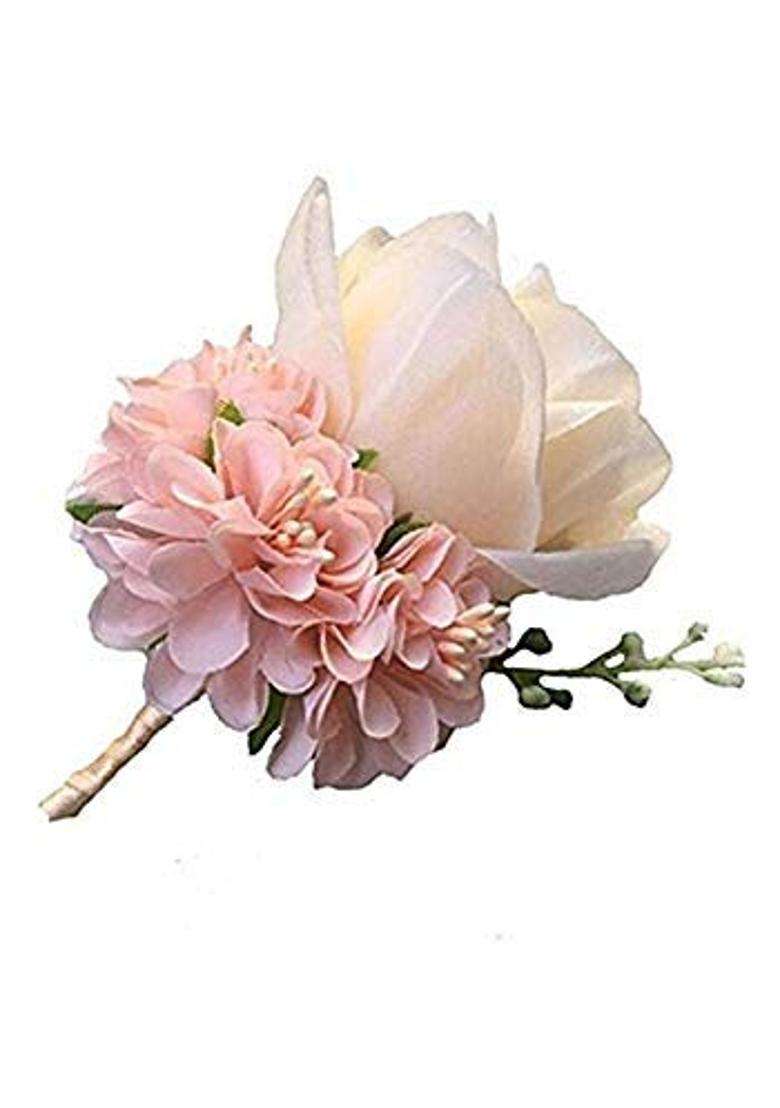 Weddingbobdiy Boutonniere Buttonholes Groom Groomsman Best Man Rose Wedding Flowers Accessories Prom Suit - Indya