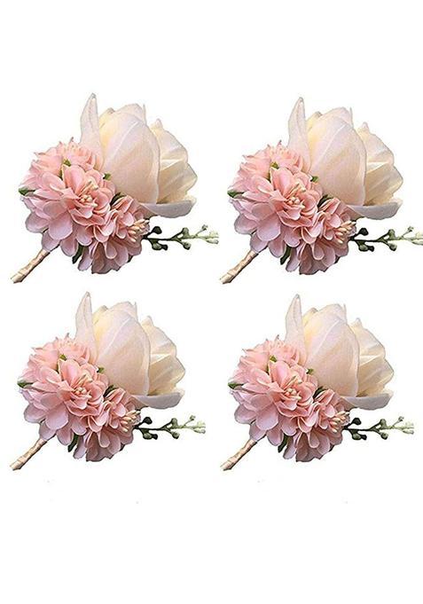 Weddingbobdiy Boutonniere Buttonholes Groom Groomsman Best Man Rose Wedding Flowers Accessories Prom Suit