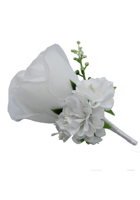 Weddingbobdiy Boutonniere Buttonholes Groom Groomsman Best Man Rose Wedding Flowers Accessories Prom Suit