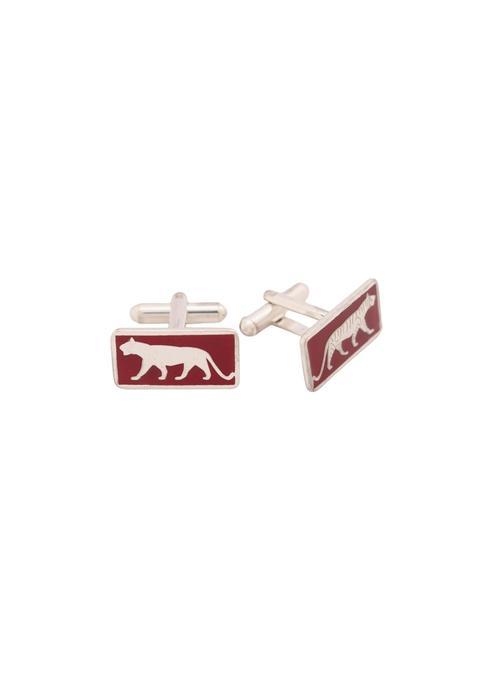 Shyle 925 Sterling Silver Cufflinks for Men Pure Silver 925 Elephant Motif Formal Shirt Cufflinks
