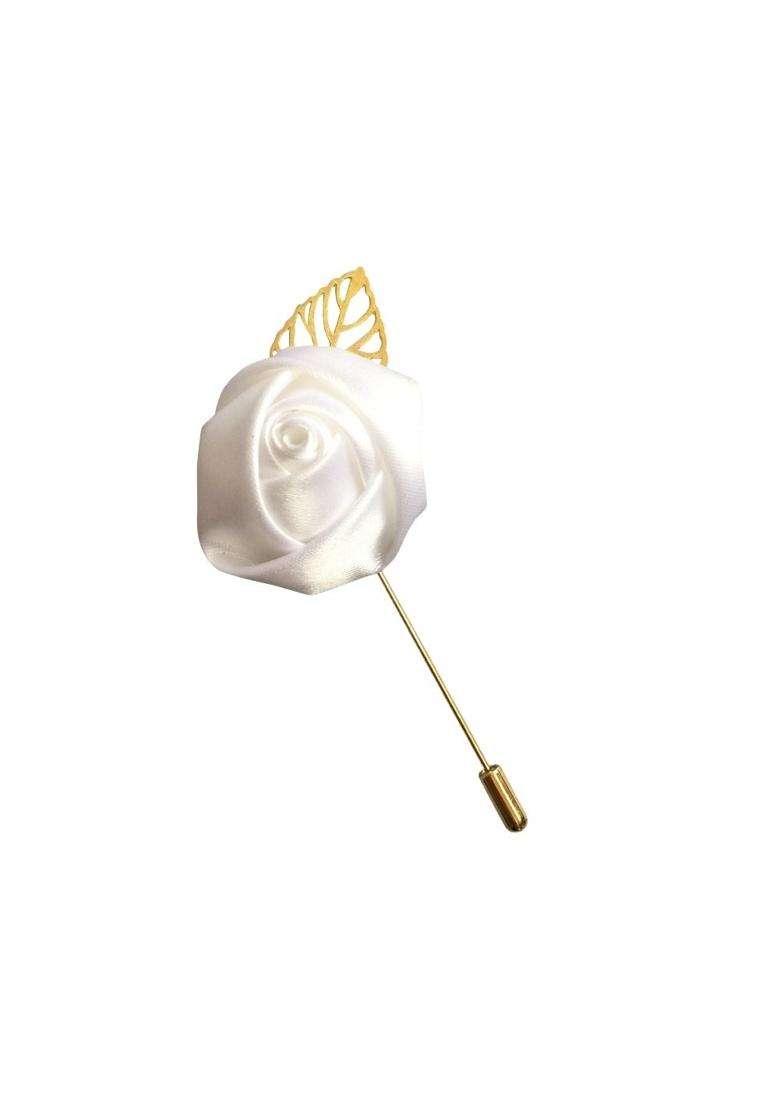Weddingbobdiy 12Pieces Lot Groom Boutonniere Wedding Silk Rose 3 Point 5CM - Indya
