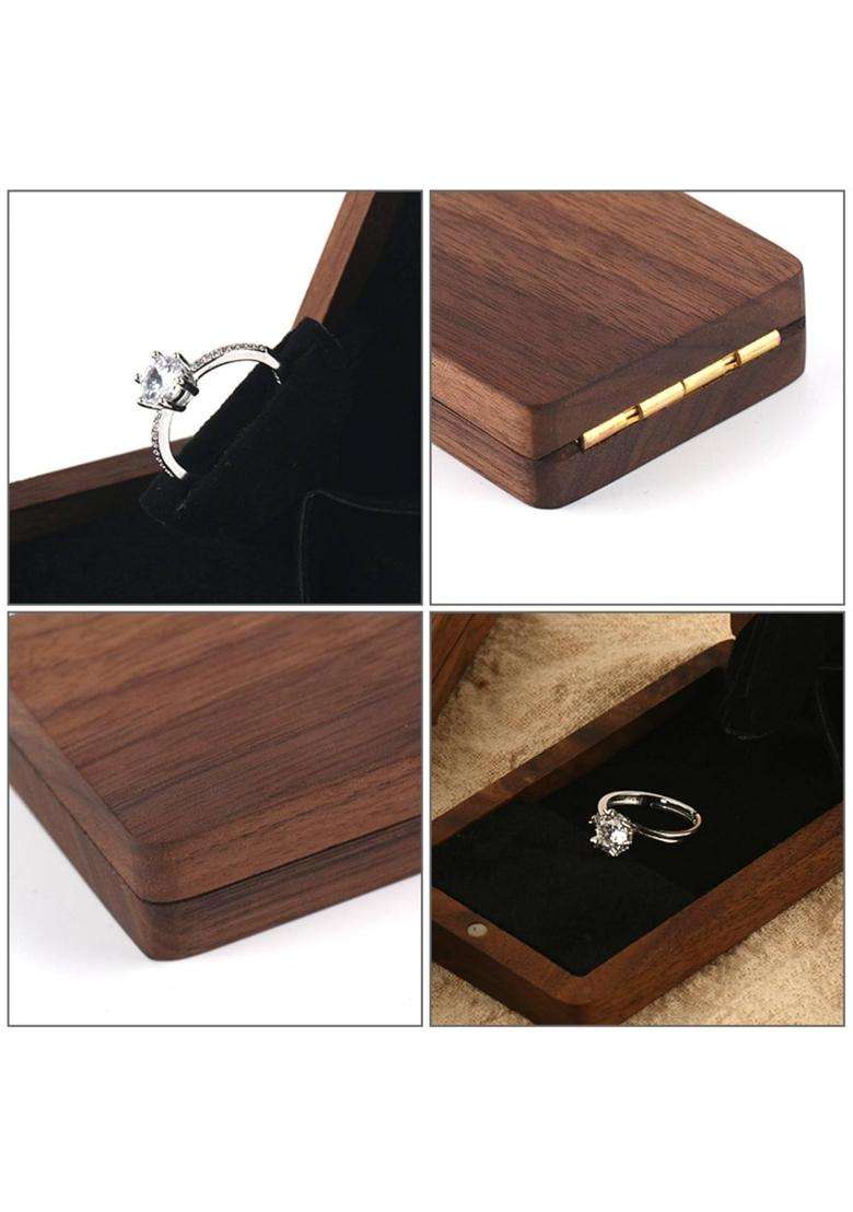 Merishopp Wedding Band Box Vintage Design Attractive Band Box Long Lasting Jewelry Storage for Brides - Indya