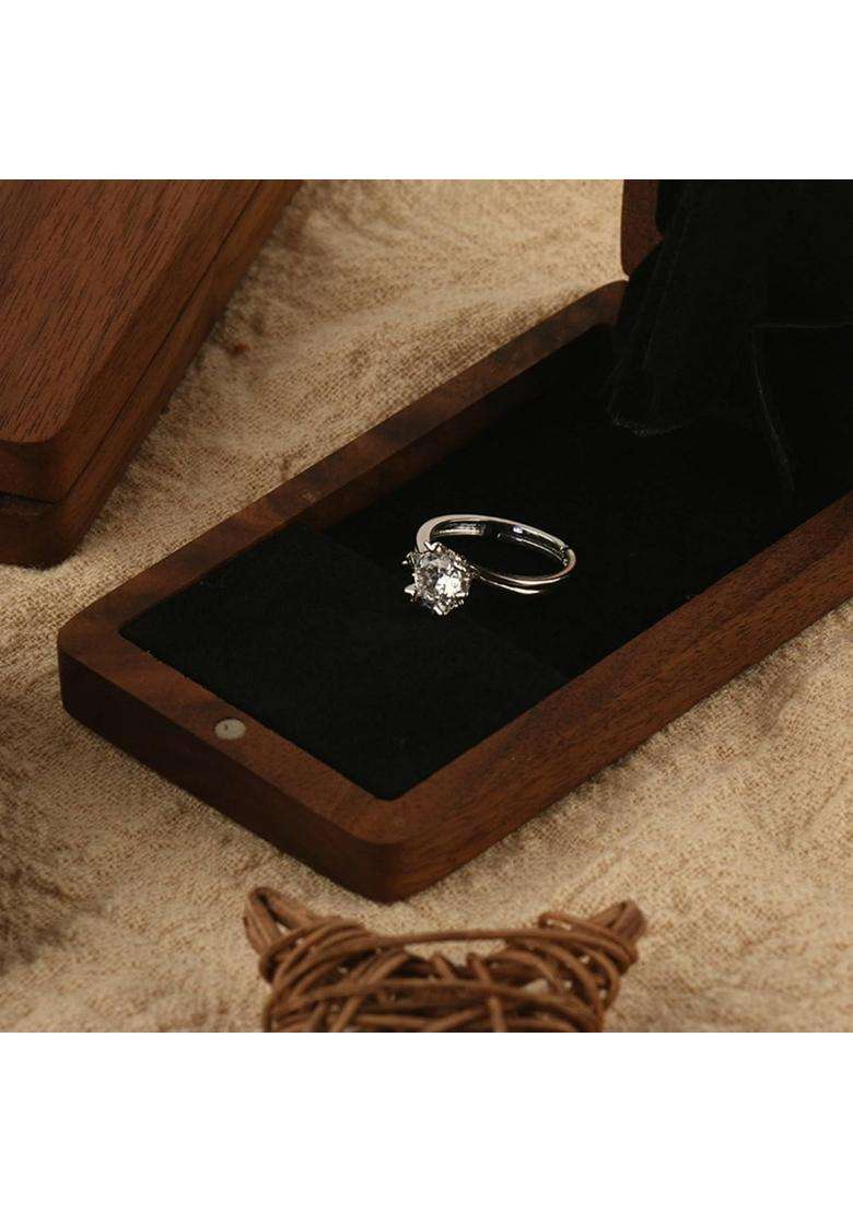 Styleheaven Wedding Band Box Vintage Design Attractive Band Box Long Lasting Jewelry Storage for Brides - Indya