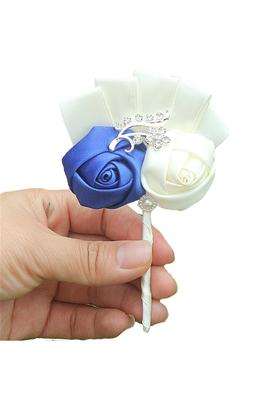 Kupark Groom Groomsman Best Man Boutonniere Wedding Flowers Brooch Party Prom Suit Decoration Pack of 2