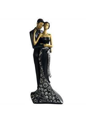 Zoomella Bride and Groom Statue European Aesthetic Wedding Couple Figurine Resin Newlywed Statue Thoughtful
