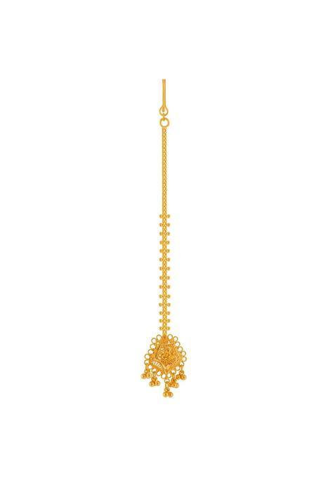 P C Chandra Jewellers 22KT Yellow Gold Maang Tika for Women