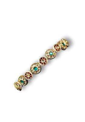 Viana Jewels Multicolor Amrapalli Maangtikka Hairband for Women Brass Kundan Bridal Headpiece Traditional