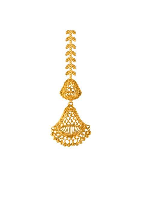 P C Chandra Jewellers 22KT Yellow Gold Maang Tika for Women