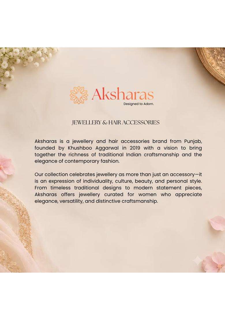 Sea Green Kundan Choker Necklace Set with Earrings and Maang Tikka by Aksharas - Indya