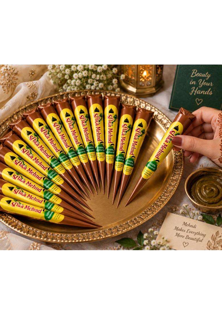 Minely Worldwide Retails Natural Henna Mehendi Cones for Hands - Indya
