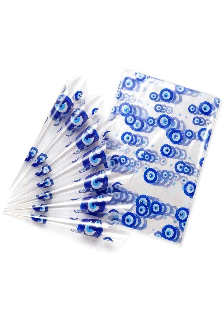Multicolour Evil Eye Cellophane Sheets for Mehendi Cone Making 50 X 70 CM - Indya
