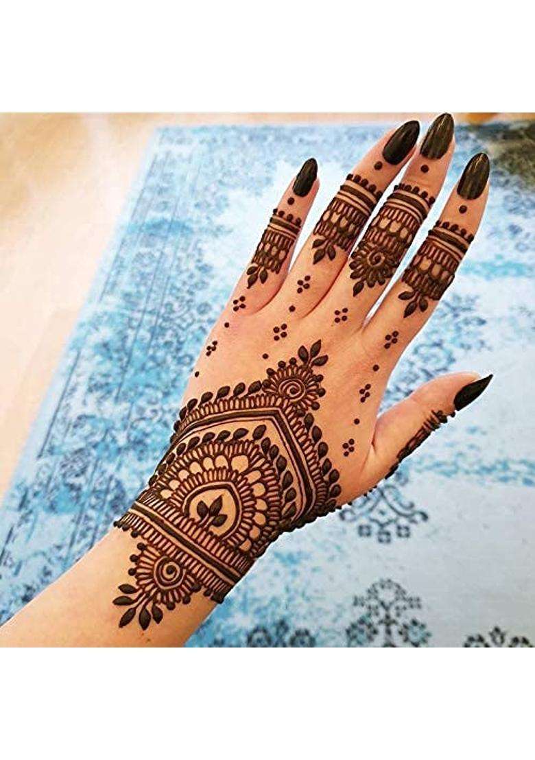 Ivanas Heena Mehandi Tatto Stencil Set for Hand - Indya