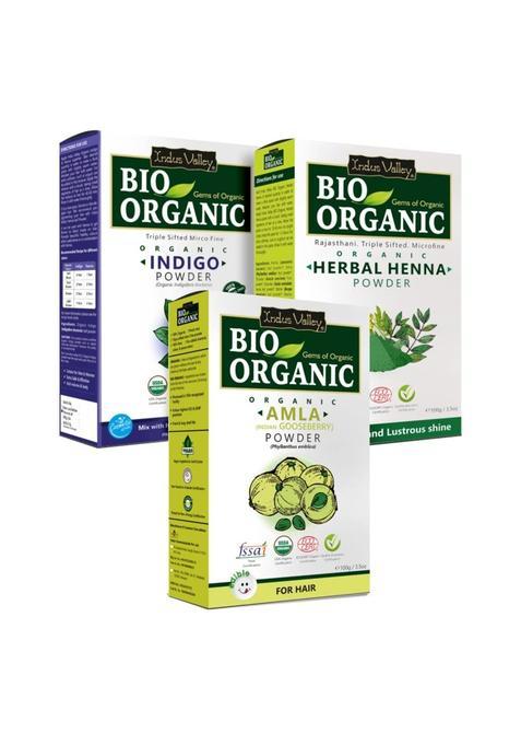 Indus Valley Bio Organic Natural and Pure Indigo Powder Indigofera Tinctoria