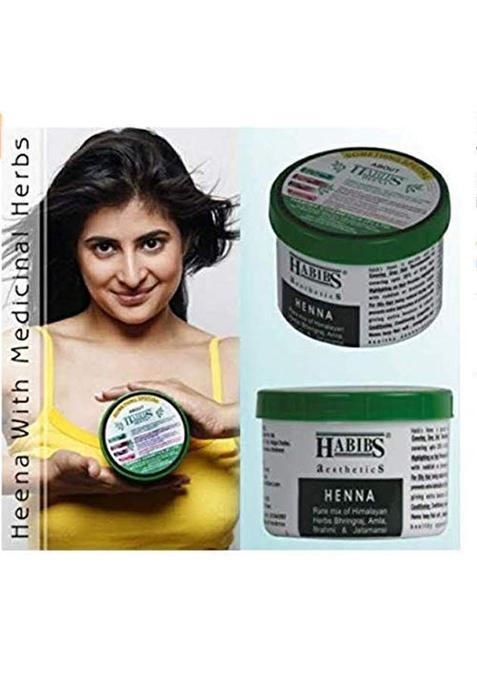 Habibs Grey Orgamatics Henna Mehendi Powder Enriched with Bhringraj Amla Brahmi Jatamansi Pack of 5