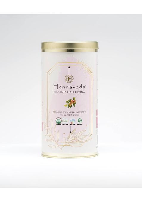 Hennaveda Hair Henna Powder with Brush Hand Gloves and Shower Cap
