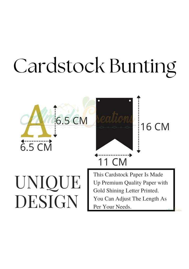 Almoda Creations Multicolor Mehndi Ceremony Decoration Paper Bunting Combo for Bride Groom - Indya