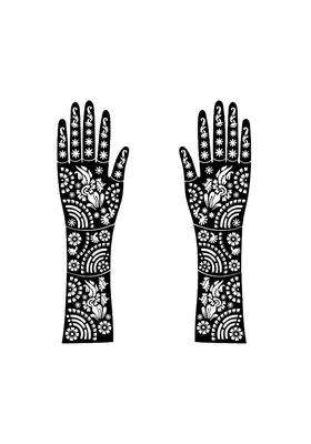 Eesha Eternal Mehndi Stencils for Full Hands Easy to Use Henna Stickers