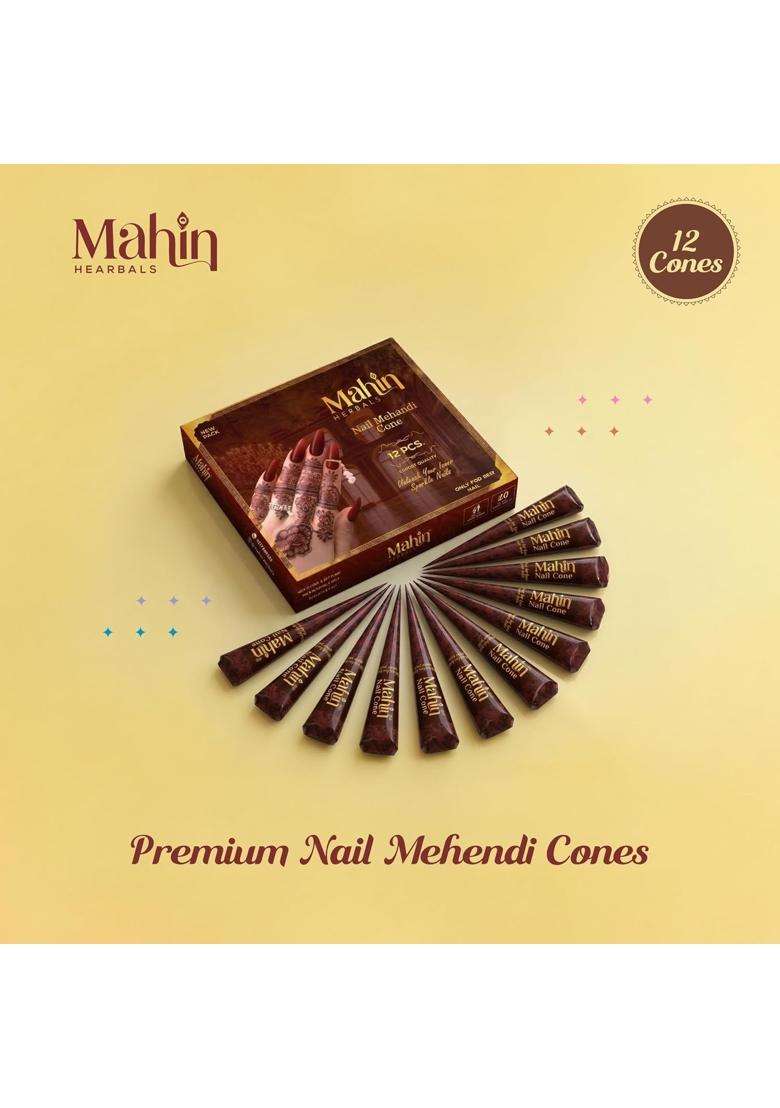 Mahin Herbals Mehndi Cone Ready to Use Henna Cones for Wedding and Festival - Indya