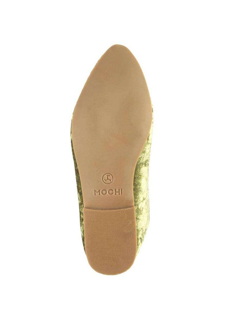 Mochi Men Olive Mojari - Indya