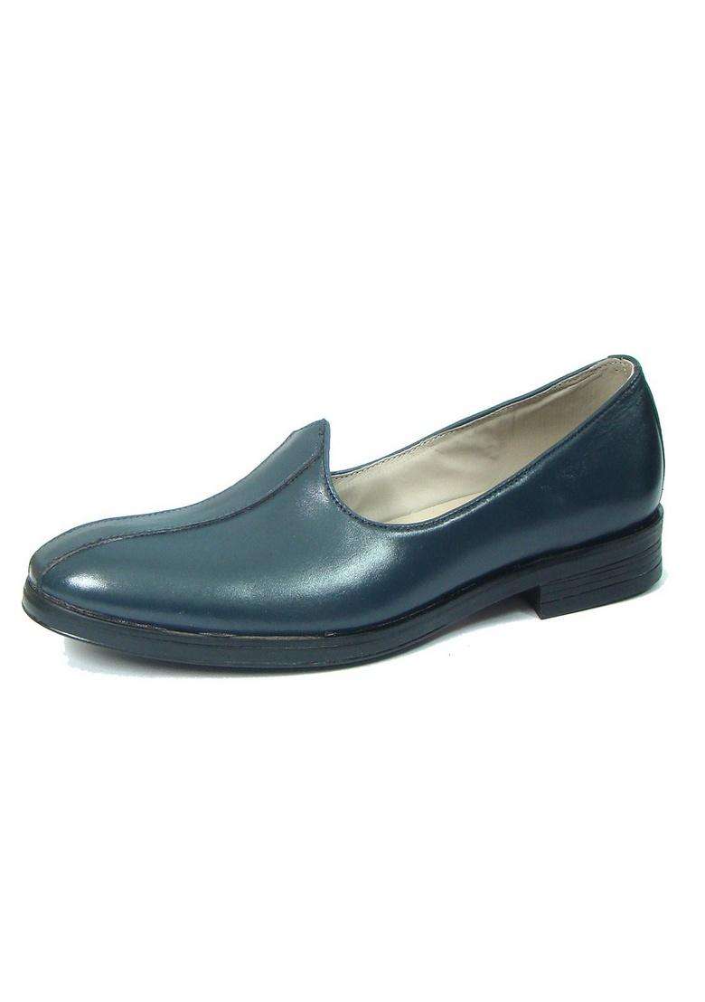 ASM Blue Leather Nagra Shoes with Leather Upper Leather Insole Fully Leather Lining - Indya