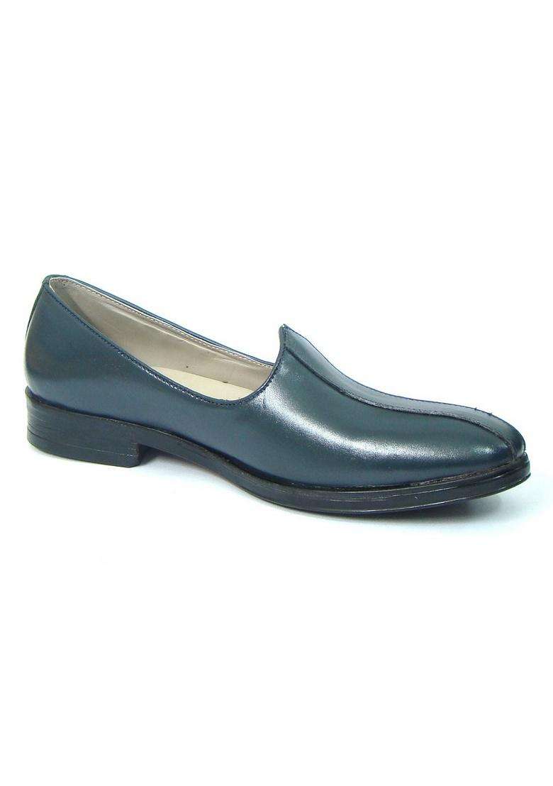 ASM Blue Leather Nagra Shoes with Leather Upper Leather Insole Fully Leather Lining - Indya