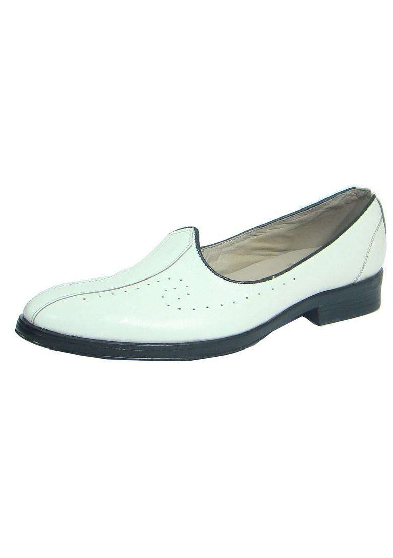 ASM White Leather Nagra Shoes with Leather Upper Leather Insole Fully Leather Lining - Indya
