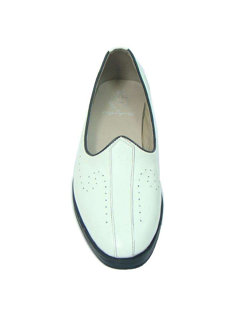 ASM White Leather Nagra Shoes with Leather Upper Leather Insole Fully Leather Lining - Indya