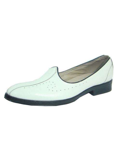 ASM White Leather Nagra Shoes with Leather Upper Leather Insole Fully Leather Lining