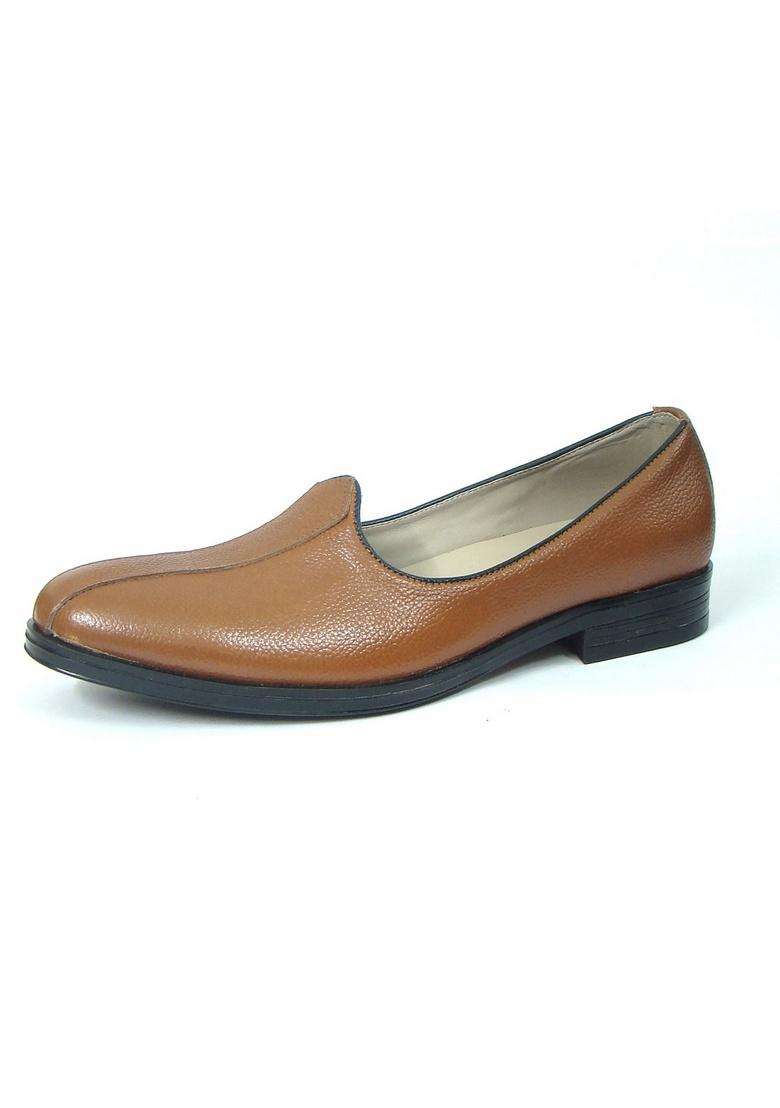 ASM Tan Color Leather Nagra Shoes with Leather Upper Leather Insole Fully Leather Lining - Indya