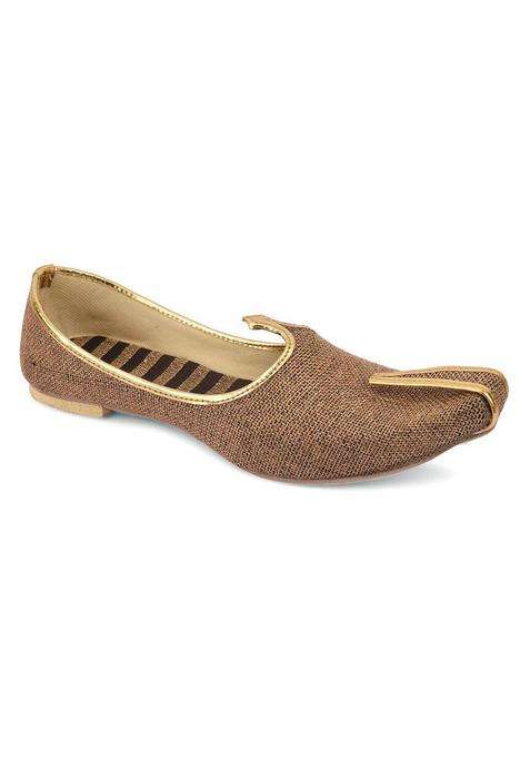 DESI Colour Mens Authentic Mens Mojri Punjabi Jutti Brown dc8041 Ballet Flat