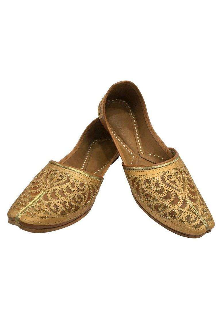 Stop N Style Punjabi Jutti for Mens Sherwani Shoes Ethnic Jutti Online Shoes Handmade Shoes Mojari Jutti Cream - Indya