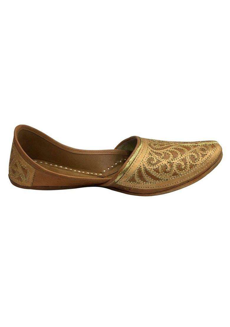 Stop N Style Punjabi Jutti for Mens Sherwani Shoes Ethnic Jutti Online Shoes Handmade Shoes Mojari Jutti Cream - Indya