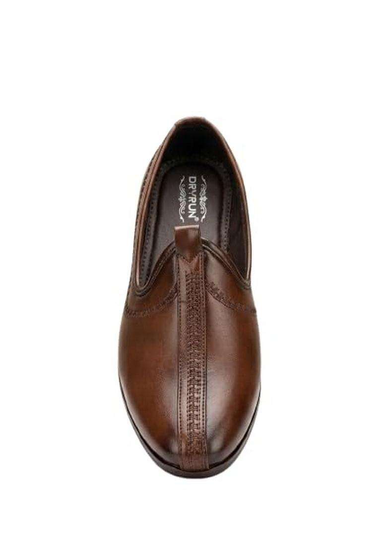 Brown Premium Royal Wedding Footwear Versatile Ethnic Footwear - Indya