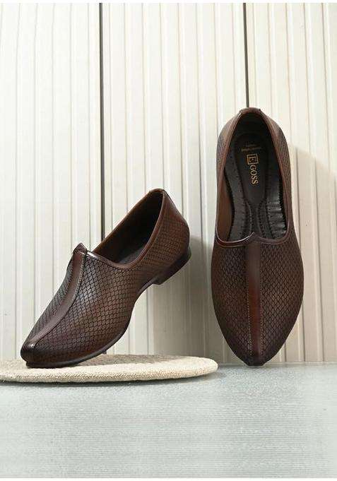 Egoss Leather Juttis for Men