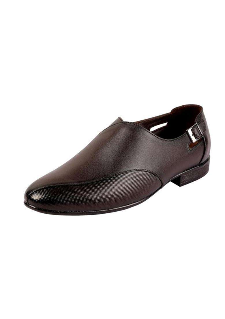 Mochi Black Mens Mojaris UK 8 EU 42 - Indya