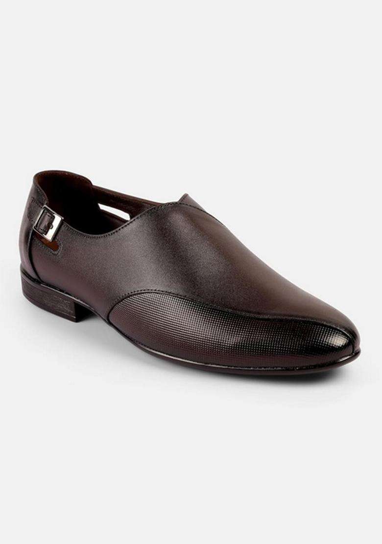 Mochi Black Mens Mojaris UK 8 EU 42 - Indya