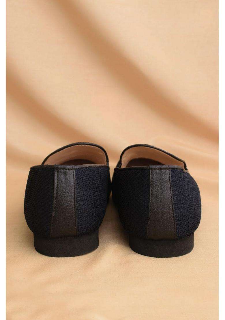 Manyavar Blue Loafers Self Texture Juti Mens Ethnic Jutti - Indya