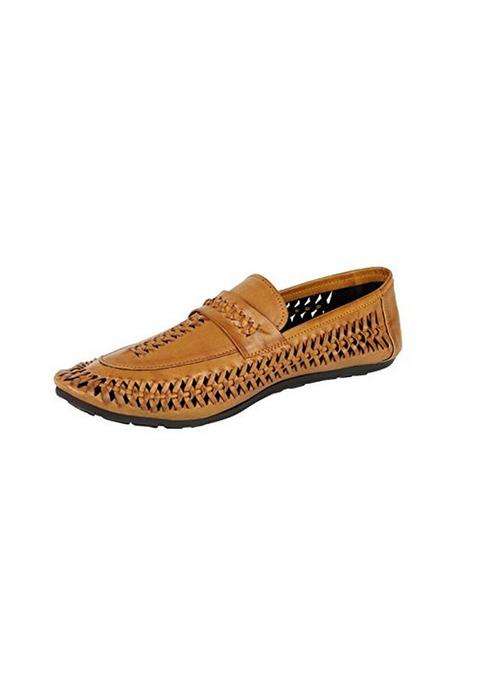 Brandis Marketing Mens Brown PU Mojaris